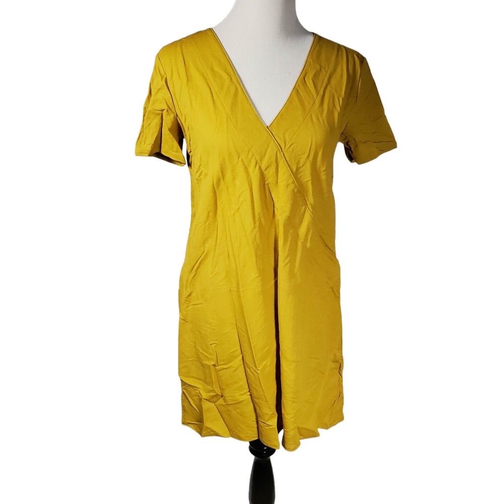 ZARA WB Collection Women's size Medium Mustard Yellow Dress - Gently Used